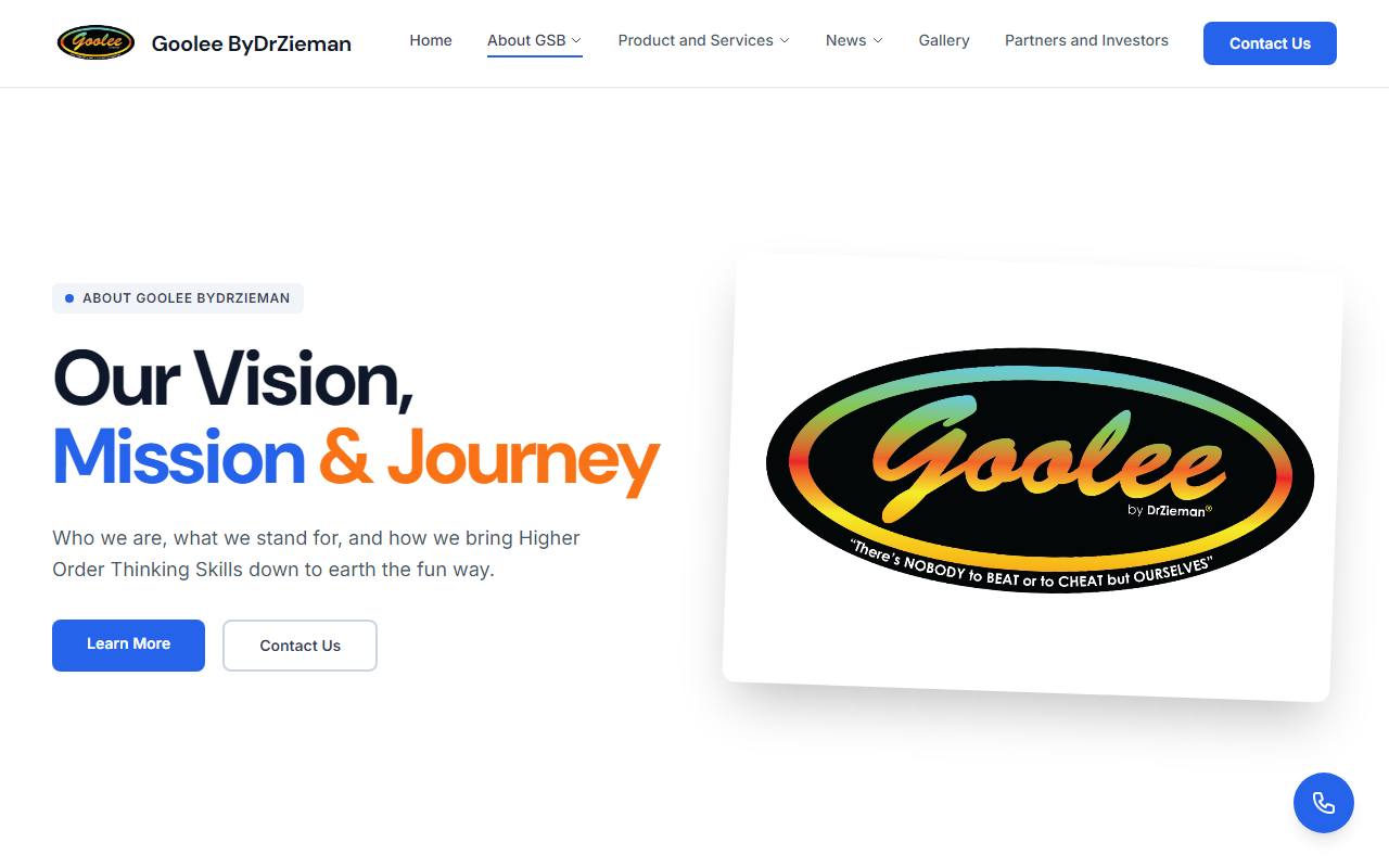 Original Goolee website: About page